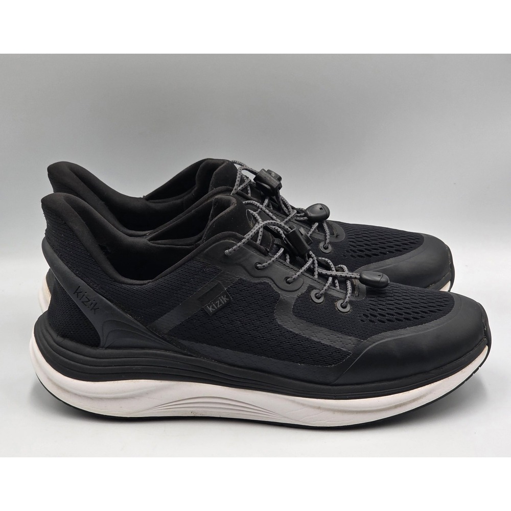 Kizik London Mens 11 Wide D Black Hands Free Slip On Comfort Walking Sneaker - Picture 4 of 11